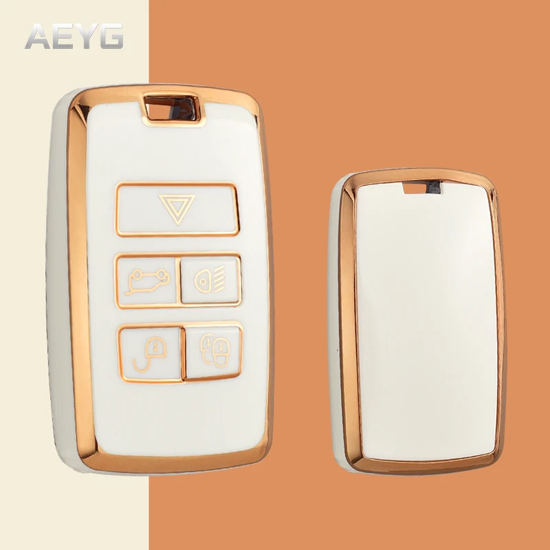 

TPU Car Remote Key Cover Case Shell Fob For Land Rover Range Rover Sport Evoque Velar Discovery 5 Car Key Protector Accessories