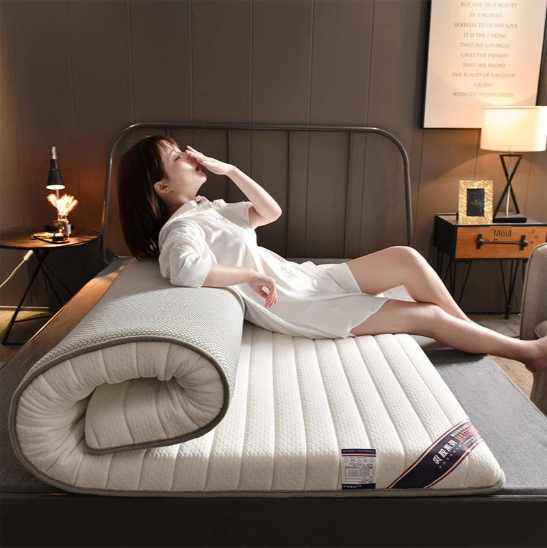 

Новинка матрас татами для спальни стильная утолщенная мягкая Нескользящая латексная подушка Полноразмерный Матрас татами из дышащей пены