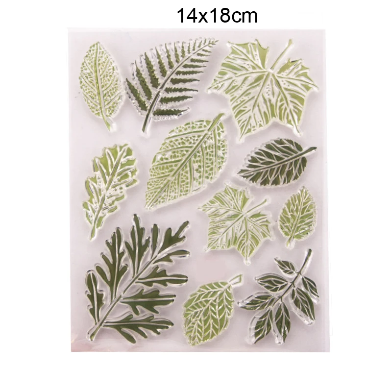 Прозрачные штампы с листьями Новинка 2020 Скрапбукинг резиновый штамп прозрачный