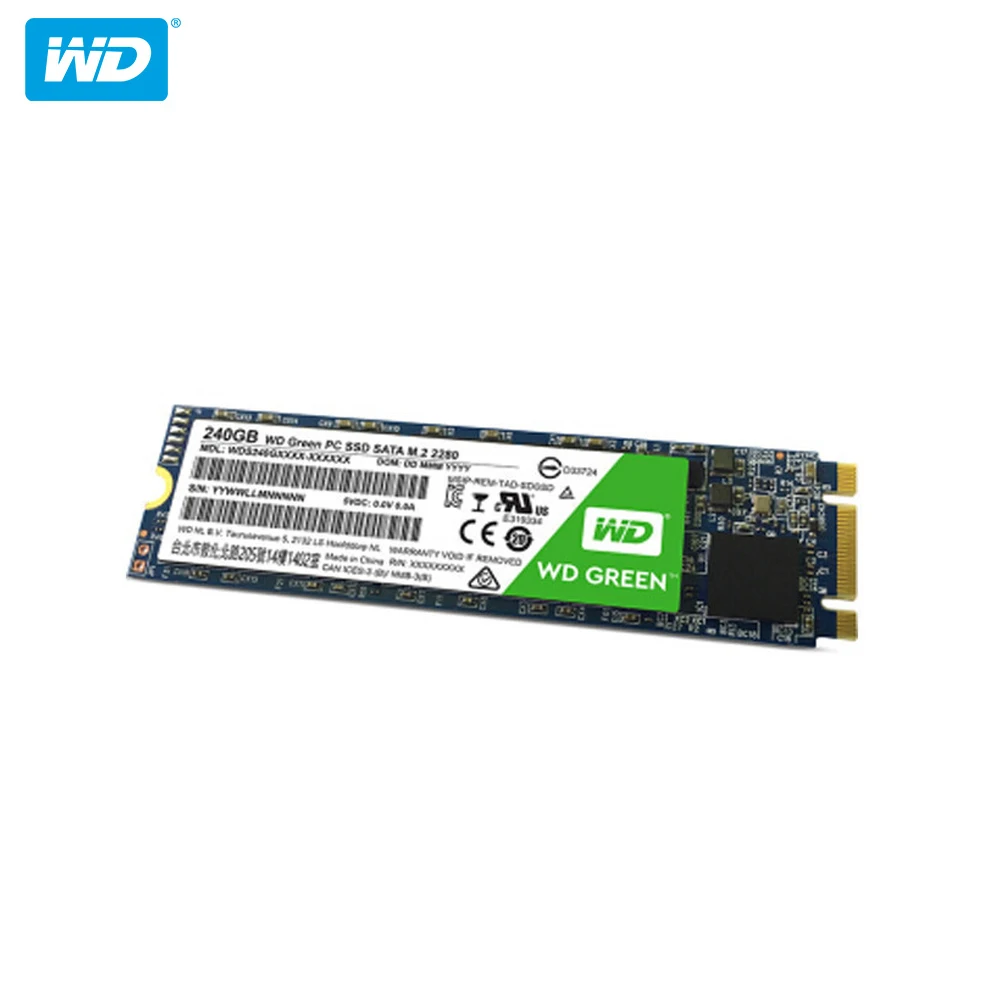 Оригинальный Внутренний твердотельный накопитель Western Digital WD Green SSD 120 ГБ 240 480