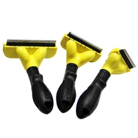 furmines yellow pet hair brushes for dog cat small animal grooming comb tickle fur cleaning brush hair clipper tools