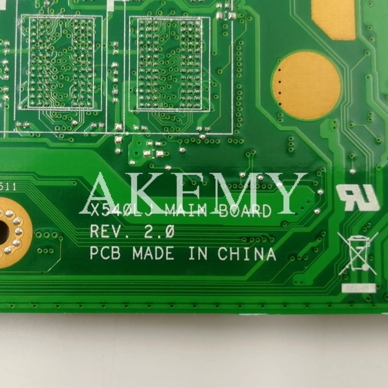 Akemy X540LJ материнская плата для ноутбука ASUS VivoBook X540L R540L F540L A540L оригинальная без RAM