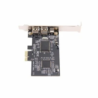 pci express pci e firewire 1394a ieee1394 external controller card 3 port for windows xpvista7 3264 bit with firewire cable