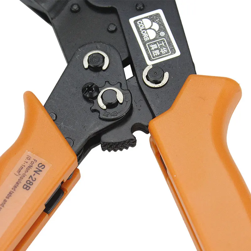 

electrical pliers 1550pcs terminal Wire 2.8mm car connector 0.3-1.5mm crimping pliers tools kit SN-28B Crimped Pliers 23-13AWG