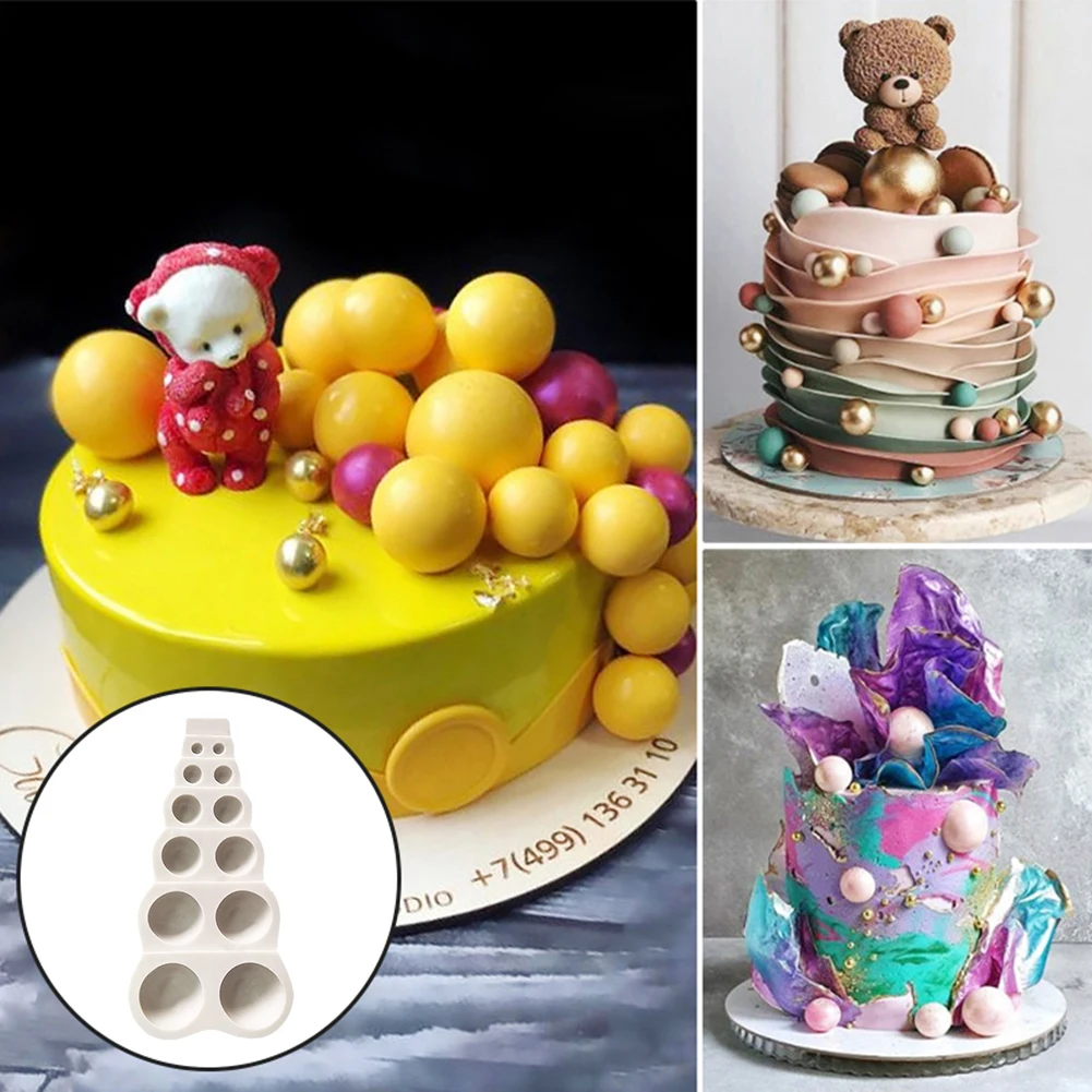 Силиконовые формы для торта с полукруглая жемчужина мяч Форма DIY Противень