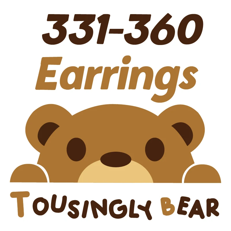 

Black Friday 2021 Touses Jewelry Bear 925 Original Stud Earrings Fashion Gifts for Women Wearing Earrings