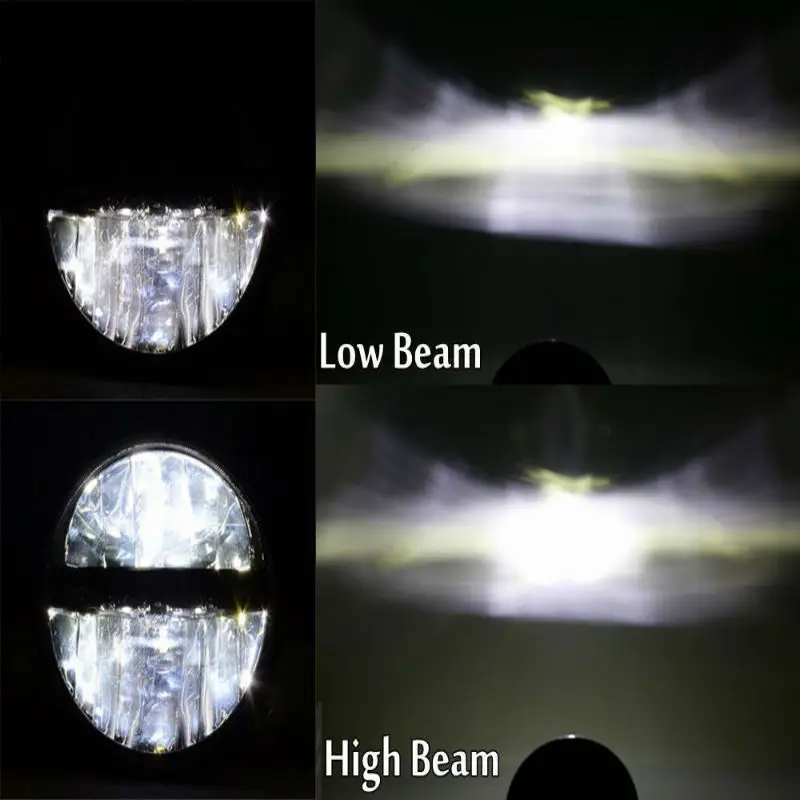 2 шт. 7 дюймовая круглая светодиодная фара отражатель бело желтая для Jeep Wrangler