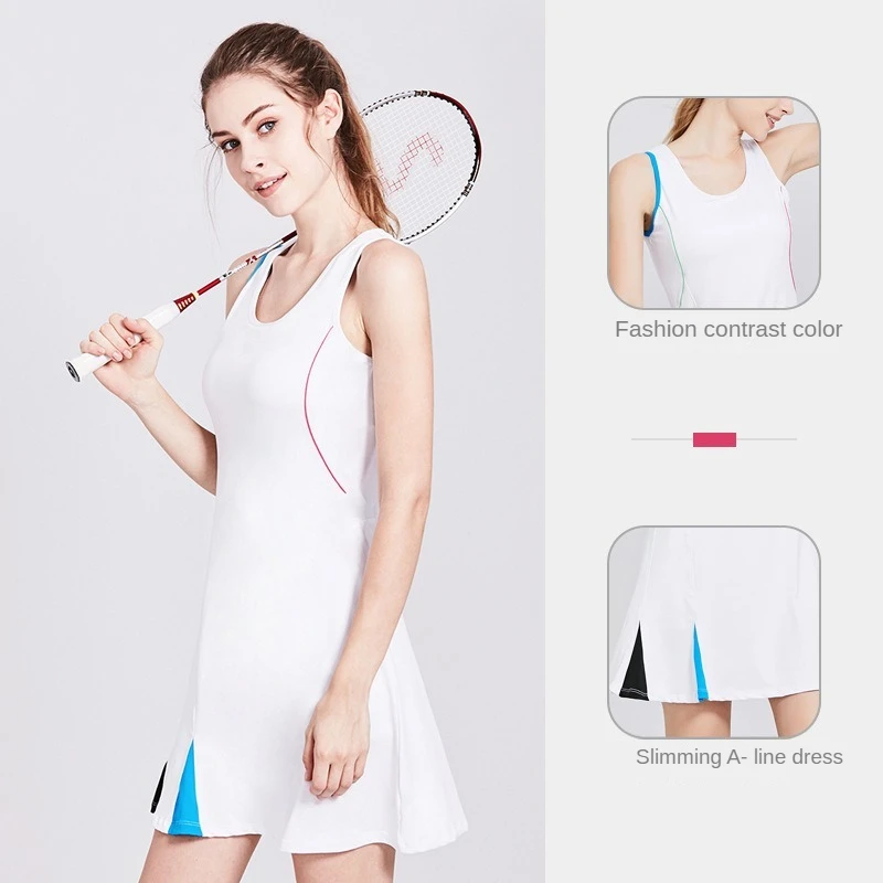 

Sport Dress White Clothes Tennis Skirts Golf Woman Badminton Skirt Girl Women Padel Cheerleading Pathwork