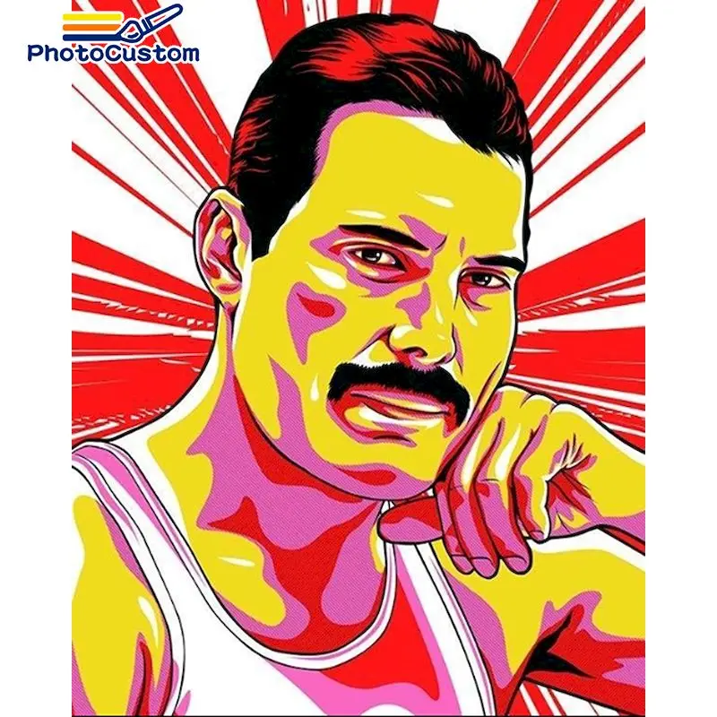 

PhotoCustom Diy Paint By Numbers Figure Picture By Numbers 40*50cm Home Modern HandPainted Kits Coloring Number Gift Wall Art