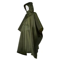 poncho camping raincoat outdoor multifunction rain poncho hooded with pocket ultralight fishing hiking jacket for adult
