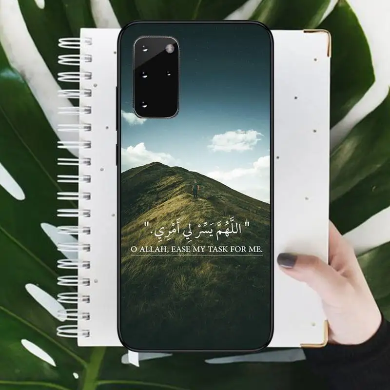 

Islamic Muslim Bismillah letter Phone Case For Samsung galaxy A S note 10 7 9 20 30 31 40 50 51 71 21 s ultra plus shell