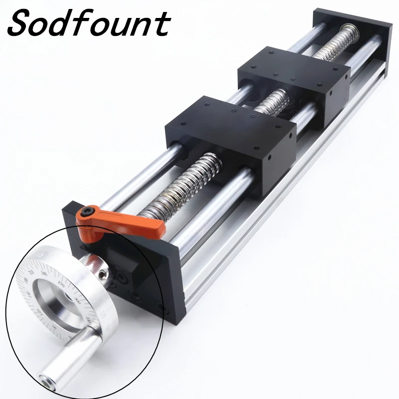 3D принтер с ЧПУ металлическое ручное колесо угловым скользящим винтом двойной