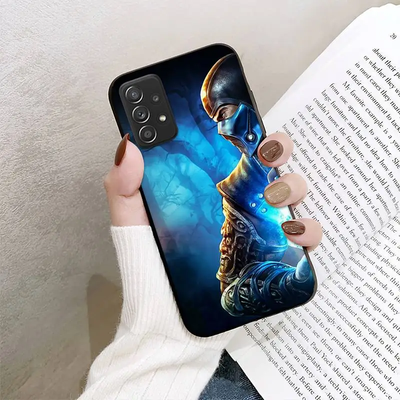 M-Mortal-Kombats Scorpion Mask Phone Case For Samsung Galaxy S10 S20 S21 Note10 20Plus Ultra Shell | Мобильные телефоны и