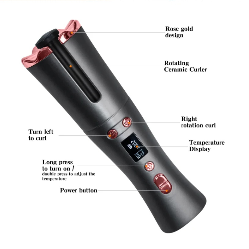 Портативная Автоматическая Плойка для волос многофункциональный утюжок завивки