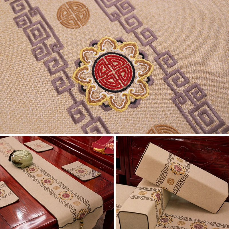 Ткань для вышивки интерьера льняная ткань швейная вышивка платье материал | Дом и