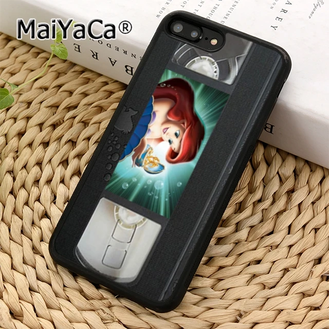 MaiYaCa Русалочка Ариэль VHS клейкий чехол для телефона iPhone 11 pro 5 6s 7 8 XR XS max samsung Galaxy S6 S7
