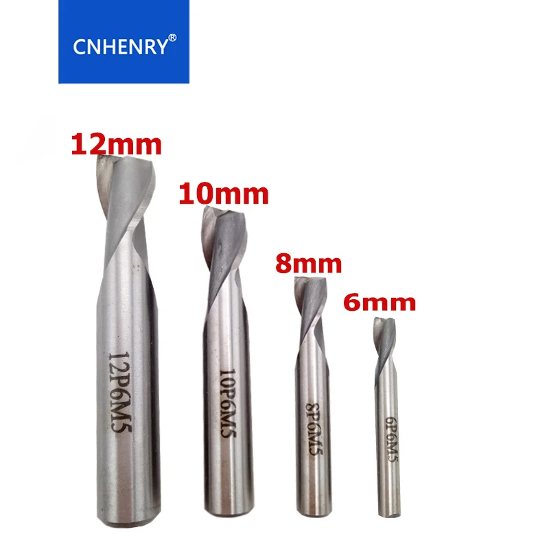 Набор концевых фрез с 2 канавками и прямым хвостовиком фрезы из быстрорежущей