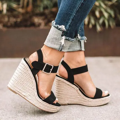 Zapatos Mujer/Женская обувь женские летние сандалии гладиаторы на танкетке с