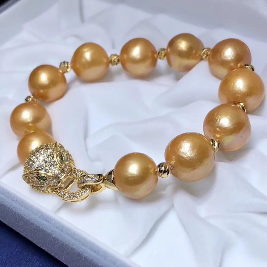 Жемчужные браслеты 1030 ювелирные украшения натуральные Эдисона золотые