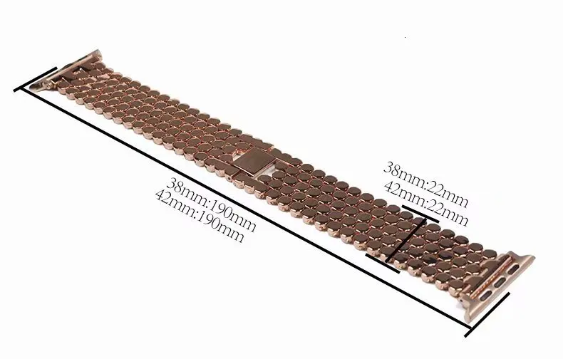 Стальной ремешок в виде рыбьей чешуи для apple watch Series 5 3 2 1 ремешок iwatch из нержавеющей стали 42 мм 44 мм адаптеры черный и серебристый