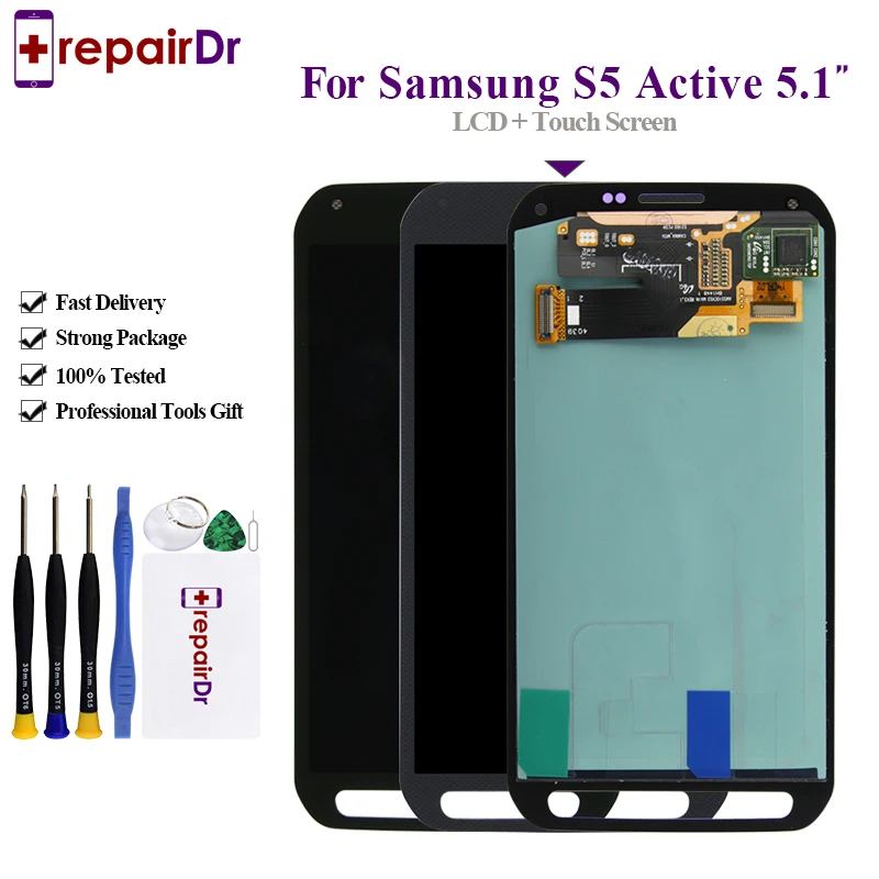 Супер Amoled ЖК для samsung Galaxy S5 активный G870 дисплей сенсорный экран дигитайзер сборка