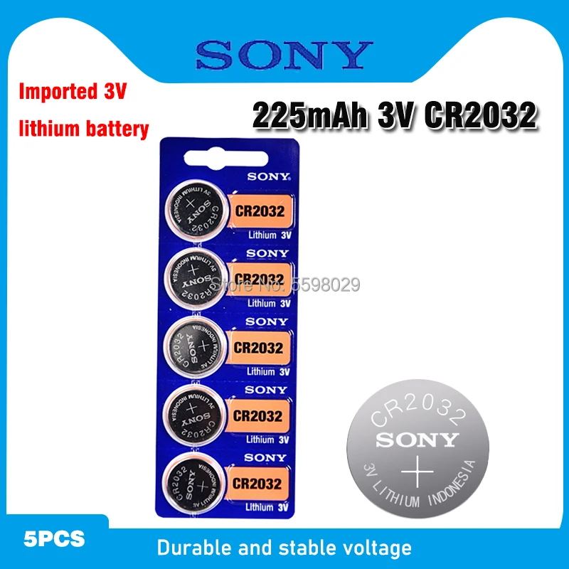 CR2032 для SONY 5 шт. 3 В литиевая батарейка таблетка DL2032 KCR2032 5004LC часов|Часовые