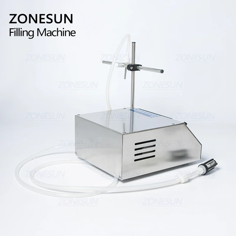 ZONESUN зубчатый насос бутылка наполнитель для воды полуавтоматическая жидкая