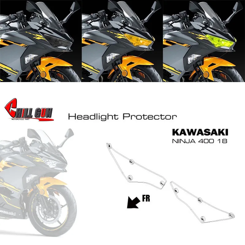 Защита для передней фары из АБС пластика мотоцикла защитная крышка защита KAWASAKI