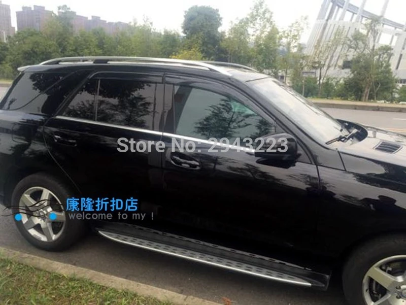 

For BENZ GL350 GL450 GL500 GL550 2006-2018 ABS Plastic Vent Sun Rain Guard Shield Delflector Window Visor Awnings Cover 4Pcs
