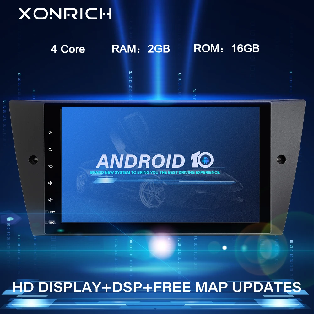 Автомагнитола Xonrich головное устройство 1 Din на Android 10 для BMW E90/E91/E92/E93 3 серии
