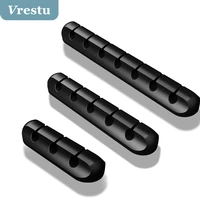 Cable Organizer Charger Wire Winder Silicone Fixed Wire Management Organizador Cord Clip Office Desktop Clips Phone Line Holder