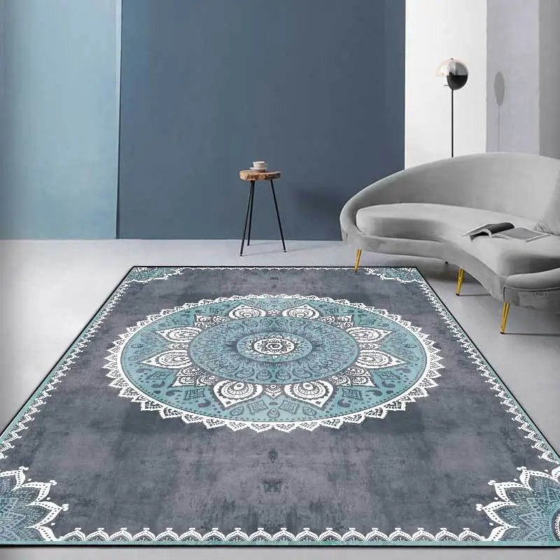 Mandala retro style big size 1.6x2.3m carpet for living room plush bedroom rug washable bathroom non-slip floor mat customize | Дом и сад