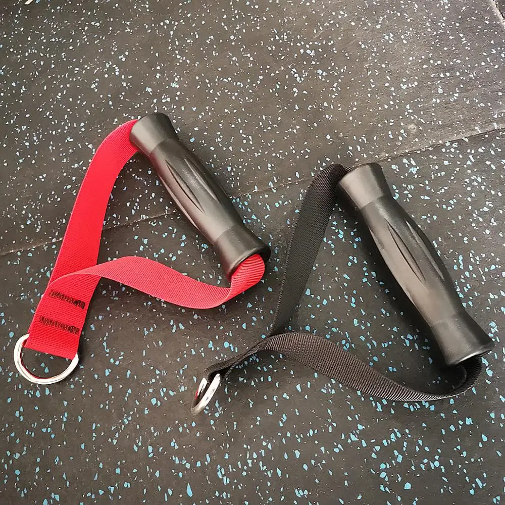 

Adjustable Gym Handle Grips Fitness Strap Resistance Bands Exercise Handles for Cable Machines Attachment Home Gym Equipment
