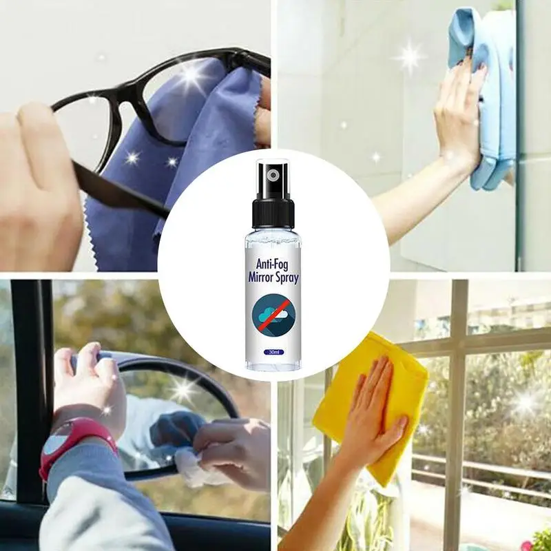

30ml 100ml Car Anti Fog Agent Anti Fog Rearview Mirror Side Anti-fog Windshield Glass Mirror For Car Spray Multifunctional I5C4