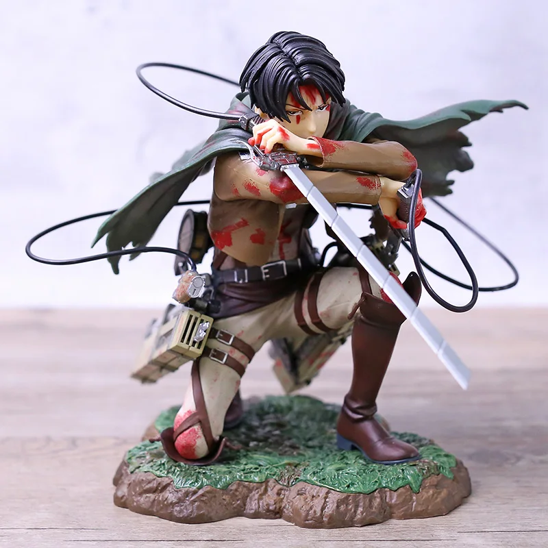 Аниме масштаб 1/7 разрисованная фигурка атака на Титанов битва поврежденная сила