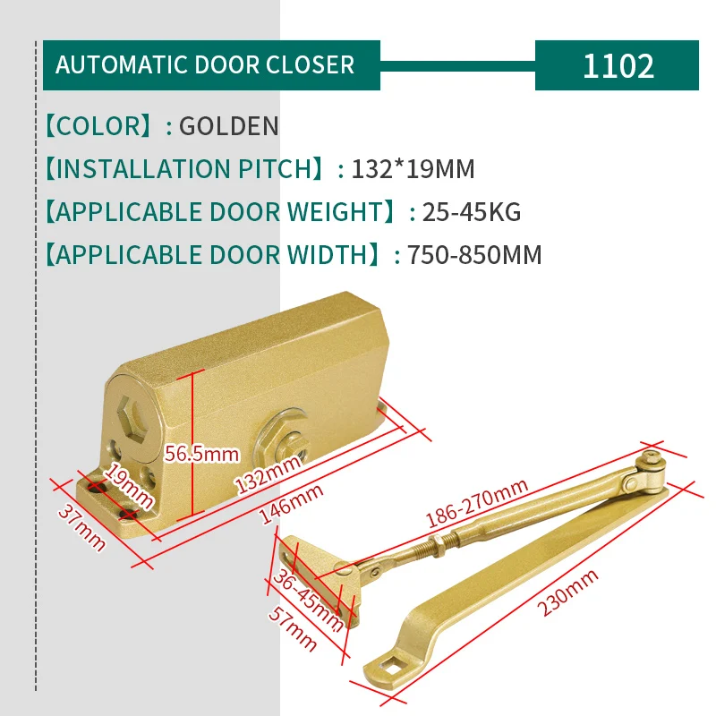 Golen цветной гидравлический буферный дверной баффер бесшумный закрывающий