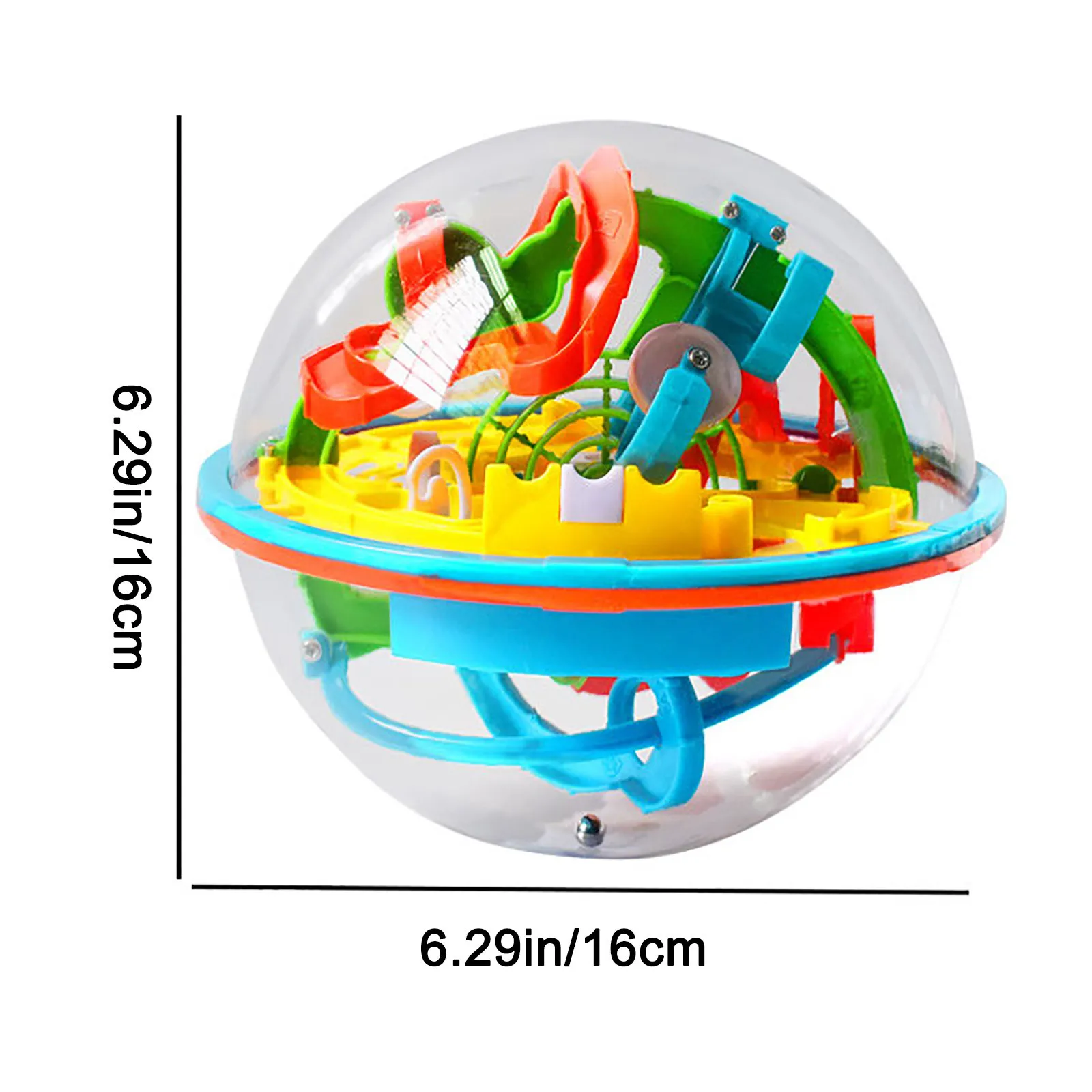 

100 Step 3D Magic Maze Intellect Ball Labyrinth Sphere Globe Toys For Kids Educational Brain Tester Balance Training Toy Gifts
