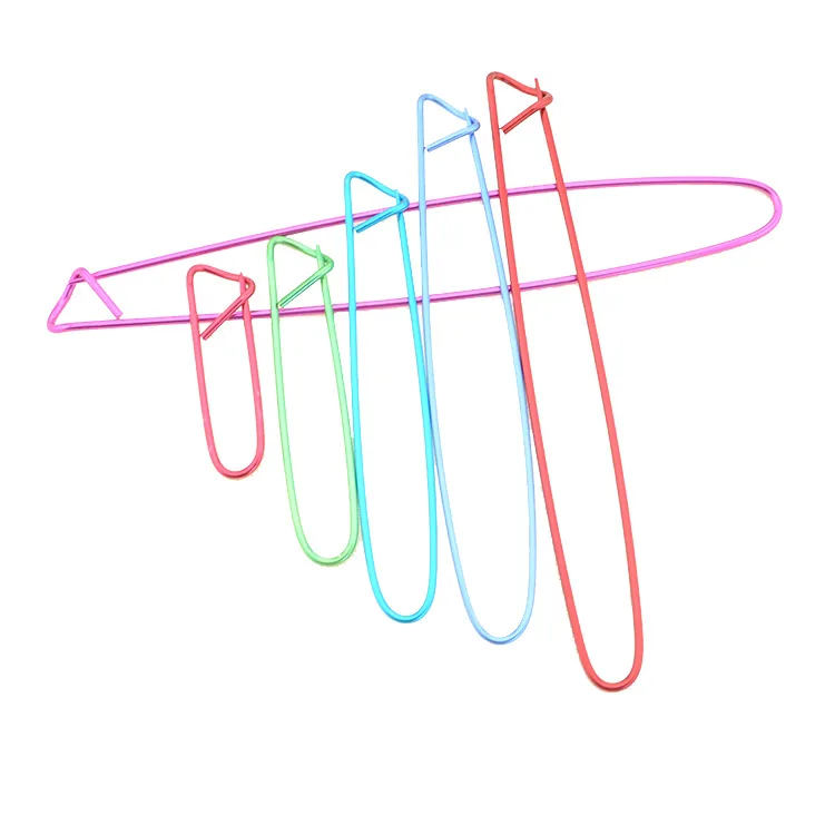 

Eco-Friendly 6 Specifications Aluminum Colorful Sweater Mark Accessories Yarn Anti-Solution Pin Knitting Buckle Pin TJ2013