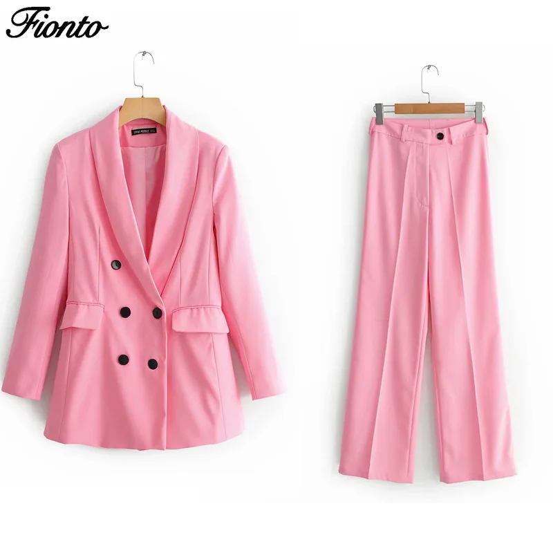 Женский двубортный пиджак с длинным рукавом весна-осень | Женская одежда