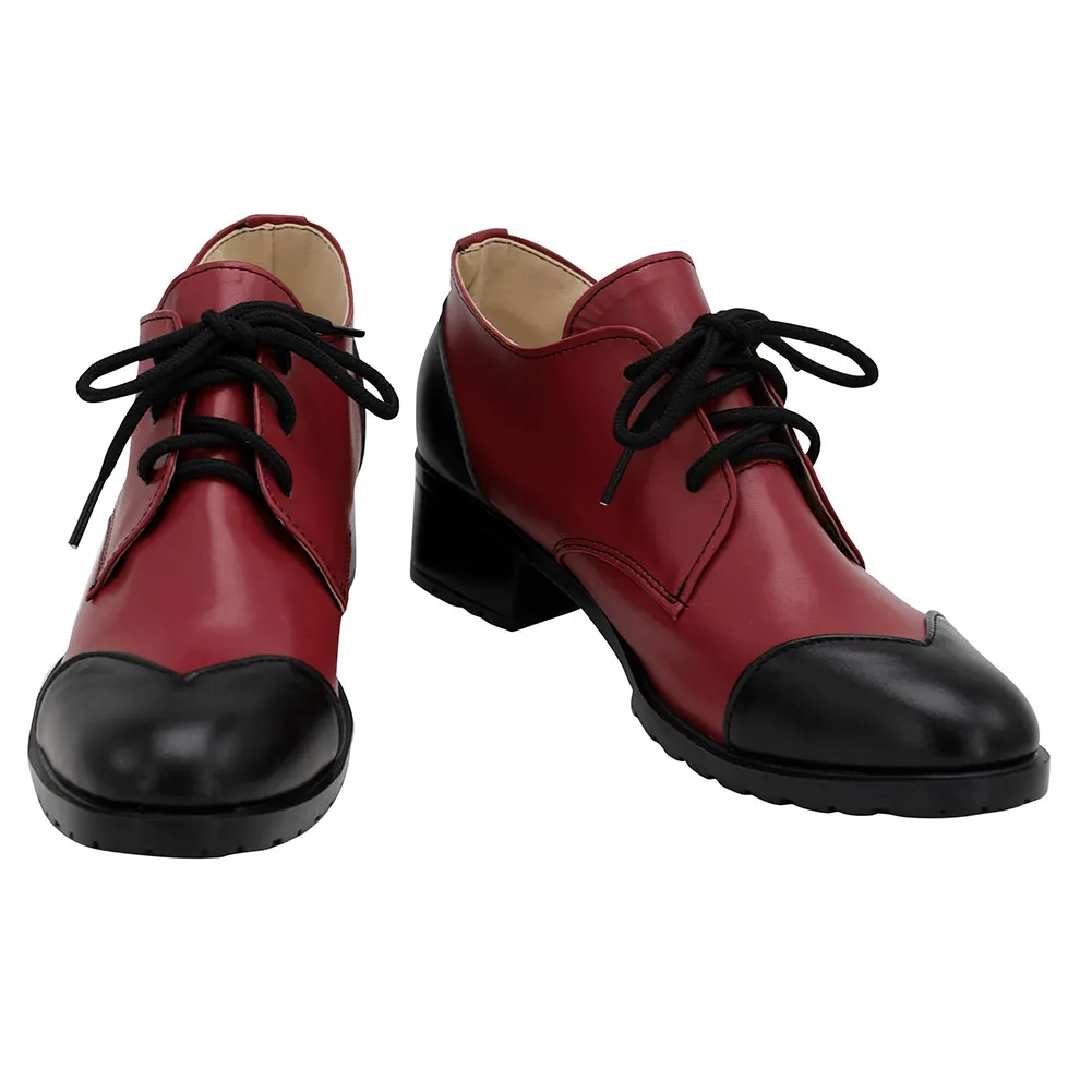 Витая страна чудес загадка розовые сердца обувь для косплея сапоги Хэллоуин