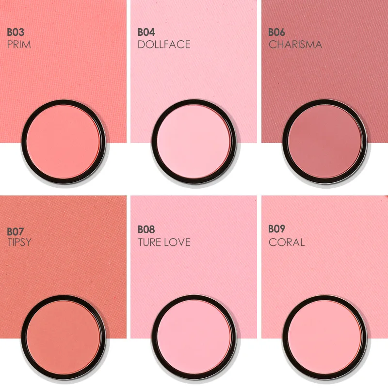 FOCALLURE Румяна Палитра телесного цвета матовый макияж для лица Высокая