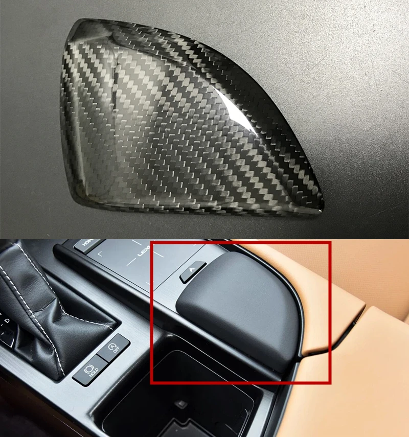 Стайлинг автомобиля из углеродного волокна центральная консоль крышка мыши для