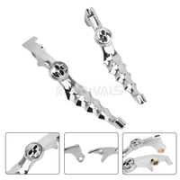 1 pair motorcycle skull front brake lever with clutch lever brake stop handle grips set for lifan v16 lf250 d lf250 e