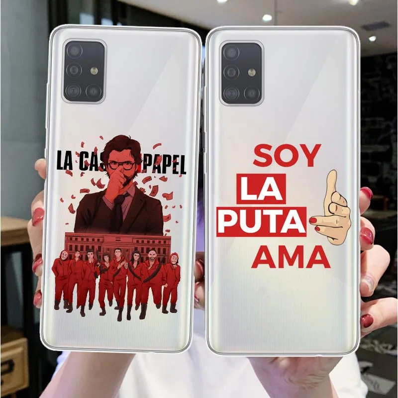 Чехол для телефона мягкий силиконовый чехол с испанским TV La Casa de papel Samsung Galaxys S6 S7
