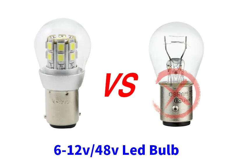 1156 led P21W двойной светильник 6v P21/5 w Bay15d 36v 48v светодиодный автомобильный сигнальный светильник головной светильник автомобильный светильник s 3w стояночный тормоз