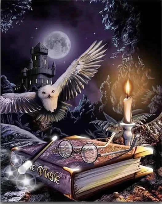 5D Сделай Сам Алмазная картина вышивка крестиком мультяшная сова животное