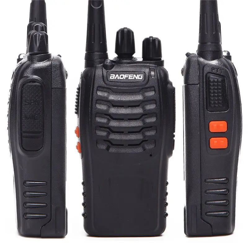 2PCS for Baofeng BF-888S Walkie Talkie 5W Two-way radio Portable Radio UHF 400-470MHz 16CH Comunicador Transmitter Transceiver