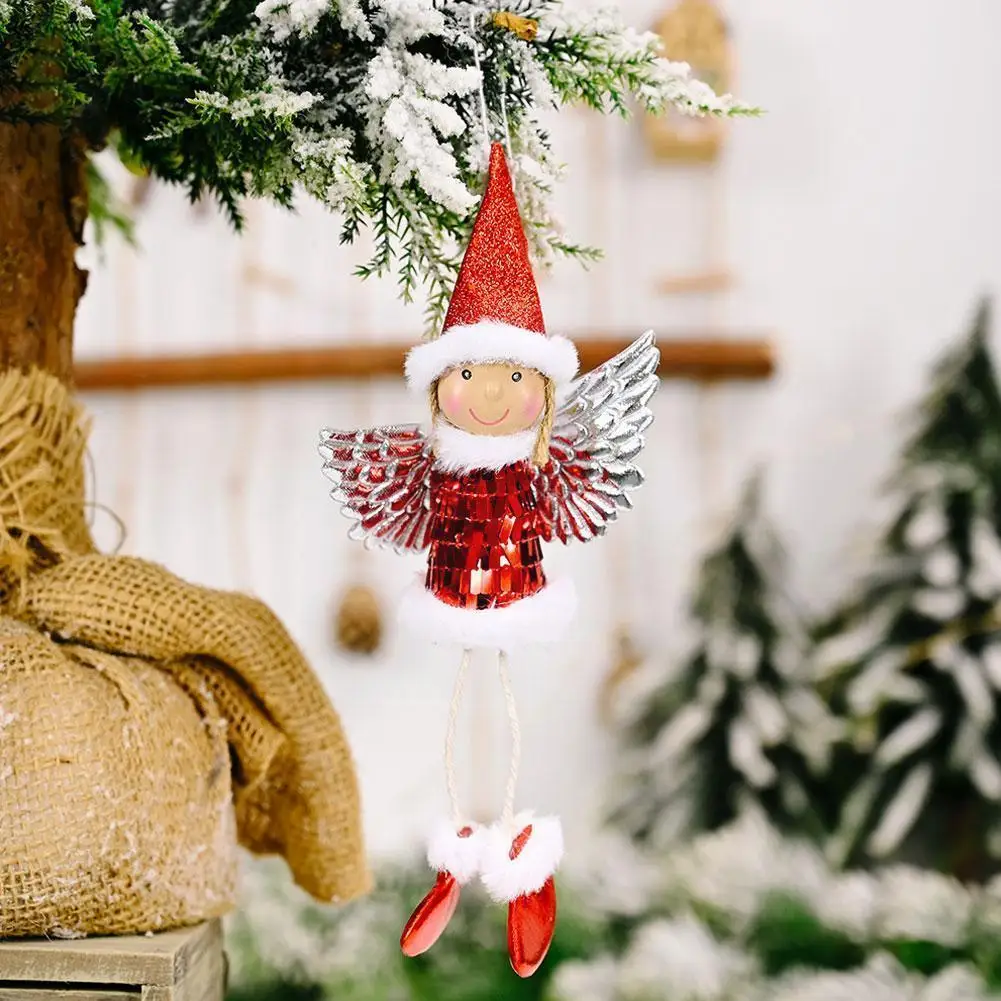 

Handmade Decorative Pendant, Christmas Decoration, Tree, Christmas Girl, Angel, Christmas Ornaments, Hanging Plush, Gifts C R2m8