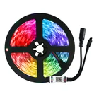 Светодиодная лента RGB SMD2835 с Wi-Fi и Bluetooth, гибкая Диодная лампа с дистанционным управлением, не водонепроницаемая, 12 В постоянного тока, м