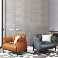 Simple modern single seater sofa designer creative leisure chair bedroom study light luxury single sofa chair